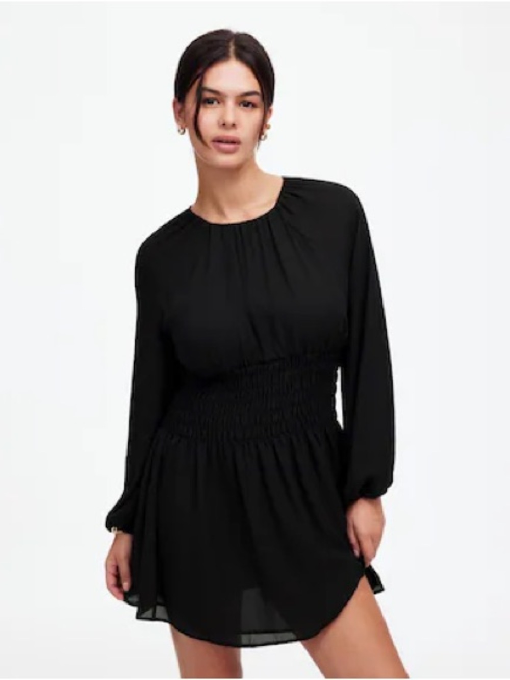 Madewell smocked mini dress